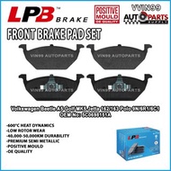 [Front Brake Pad] Volkswagen Beetle A5 Jeta 162/163 Polo 6R1/6C1/9N/MK5 Vento LPB Premium Semi Metal
