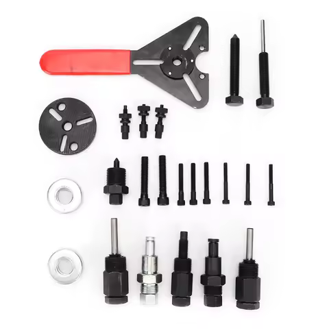 23 Pcs A/C Compressor Clutch Remover Tool Kit Hub Puller Auto Tools for 510 508 507 709 32C 25C 17C