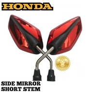 HONDA Beat 110-125-150 | Motorcycle Side Mirror Short Stem 1 Pair | 3 Color Available | Accessories