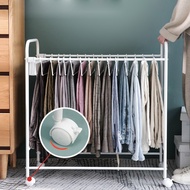 Pants Storage Rack Detachable Hanger Drying Floor-To-Ceiling Movable Multifunctional Wardrobe Multi-Layer Hanging Clothes Organizer