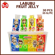 30 Pieces Labubu Fruit Jelly Orange / Apple / Blueberry / Strawberry Flavor With Juice Dessert Snack