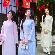 Ha Vy ao dai set, traditional ao dai, party ao dai