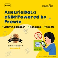 Austria eSIM Data Roaming | High-Speed Dataa | Topup Available | QR Code via Email - Powered by Frew