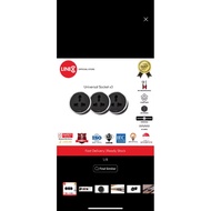 3x Line8 MLT -1 International Premium Adaptor/Socket Black