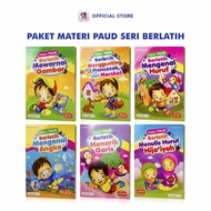 Paket Buku Anak TK Isi 6 Buku Materi Paud Berlatih Mewarnai Gambar / Menggunting Mencocok Merekat / 