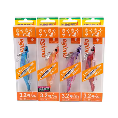 YAMASHITA Beads Wooden Shrimp EGINNO 3.2/20g Can Be Tied To Fish Fried Cuttlefish EGI JIG Squid Hook