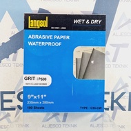 LANGSOL SANDPAPER SHEET GRIT 600 P600 – ABRASIVE SAND PAPER