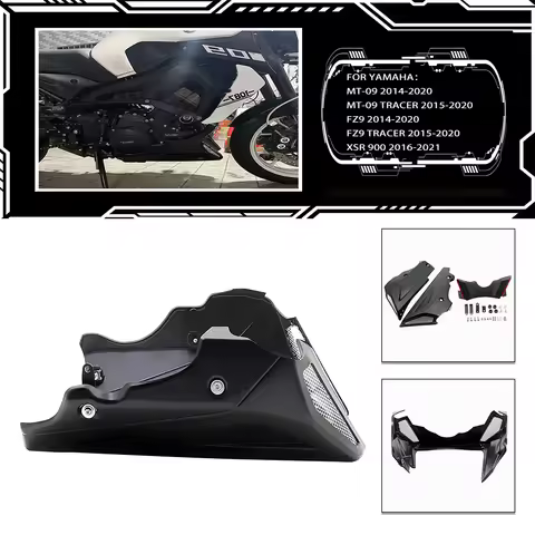 For Yamaha MT-09/SP FZ9 14-20 MT-09/FJ9 Tracer 2015-2020 XSR900 Motorcycle Chassis Skid Plate Engine