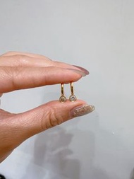 40分泡泡鑽石耳圈耳環