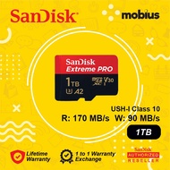 Sandisk 1TB Extreme PRO Micro SD UHS-I Class 10 U3 A2 V30 Memory card