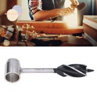 MOSSMEMA Manual Auger, Durable Black Bushcraft Hand Auger, Tools Leather Sheath Hand Auger Wrench Ho