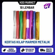 [H2O] [10 Sheets] Metallic Marble Glossy Paper POLOS