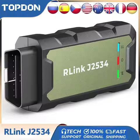 TOPDON RLink J2534 Pass-Thru Programmer OEM Reprogramming and Diagnostic Tool Enhanced VCI Compatibl