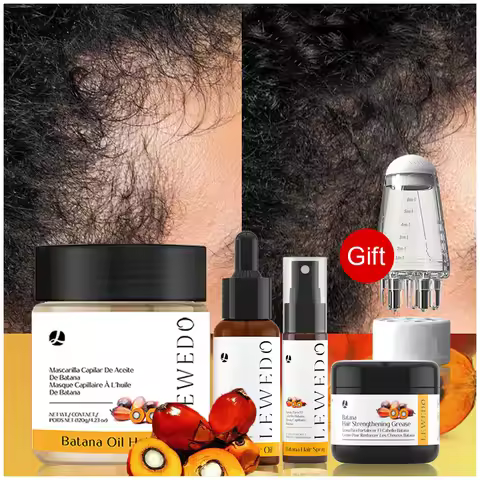 Batana Oil Hair Growth Kit Hair Strengthen Repair Split Ends Damage Increase Hair Thickness Smoothne