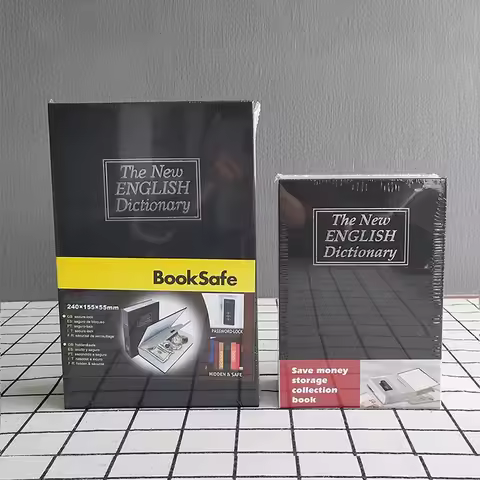 Creative Dictionary Safe Mini Plastic Password Storage Book Disguise Safe Secret Hidden Password Saf