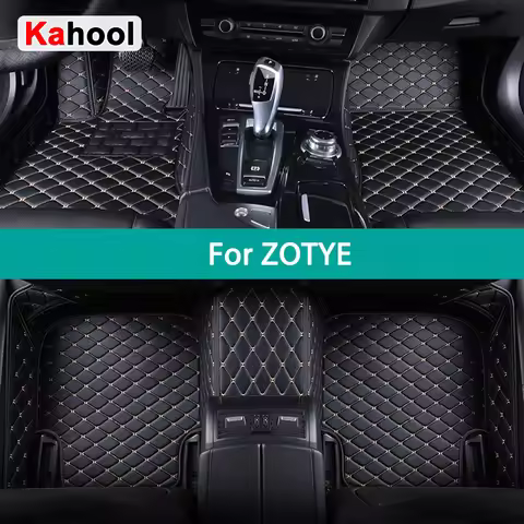 KAHOOL Custom Car Floor Mats For ZOTYE Z500 T600 SR7 SR9 DMX5 DMX7 Z300 T700 T300 Z700 Auto Carpets 