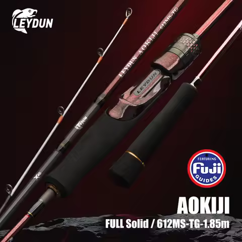 Leydun AOKIJI 61MS Ultra Light Fishing Rods 1.85m 99g Full Solid Tip Fuji Guide Carbon Reel seat Sal
