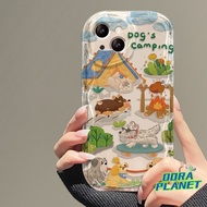 Camping Tour Animals Phone Case Compatible for IPhone 12promax 13 15plus 11pro xr xs 15 8 6plus 14pr