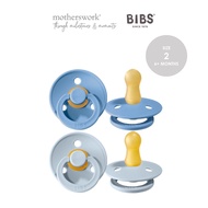 BIBS Natural Rubber Pacifier Twin Pack (Size 2, 6-18 months)