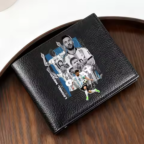 CR7 Pu Leather Wallets New Football Star Ronaldos Billfolds Fashion Multi-card Slot Folding Card Hol