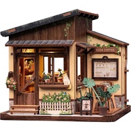 Japanese Miniature House - DIY Book Nook Kit | Japan 3D Wooden Puzzles for Adults Coffee Shop Model 
