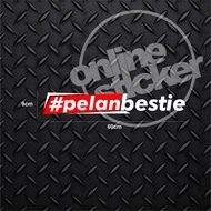 Sticker Pelan Bestie | cutting sticker