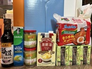 全部全新 李錦記豉油、營多撈麵、家樂氏可可米早餐穀物等