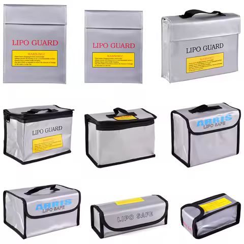 Lipo Fireproof bag Lipo Bag Guard Battery Safe Bag Fireproof for RC Car Drone Batteries Travel Stora
