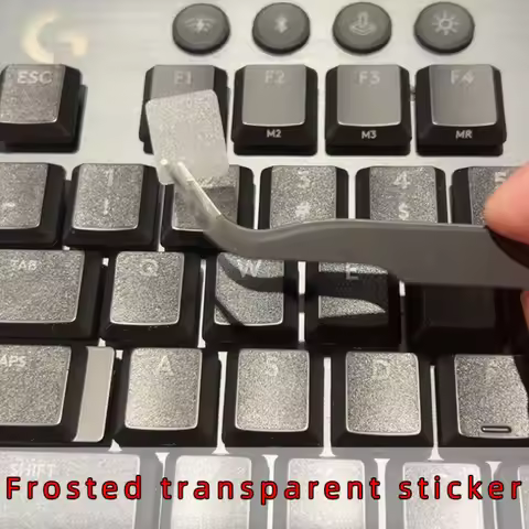 Matte transparent semi-translucent, suitable for Logitech G813, G913, G915X TKL keyboard stickers, k