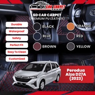 Perodua Alza D27A (2023) Vip 6D Car Carpet PU Leather Car Mat Floor Mat Carmat Karpet Kereta