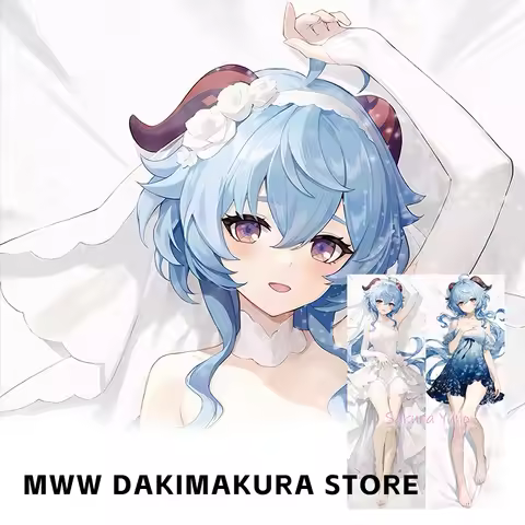 Genshin Impact Ganyu (Genshin Impact) Dakimakura Anime Double-Sided Print Pillowcase Life-Size Body 