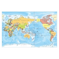 WORLD MAP POSTER | TARPAULIN MATERIAL