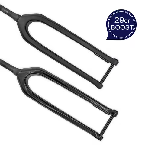 MTB Carbon Fork 29 Boost 110x15mm Mountain Bike Carbon Rigid Fork MTB 29 Frame Tapered Tube Inner Ca