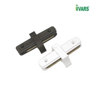Straight connector for COB LED spotlight rail