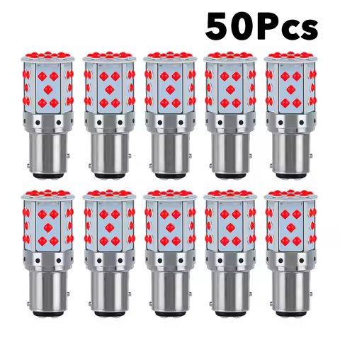 50Pcs 3D 3030 Chips 1157 BAY15D P21/5W S25 1156 BA15S P21W BAU15S PY21W T20 7440 W21W WY21W LED Bulb