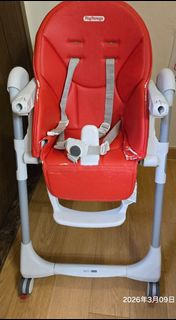 Peg Perego紅色餐椅