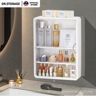 DR.STORAGE Wall-Mounted Cosmetic Storage Cabinet Bathroom Storage Box Simple Wall Mounted Skincare P