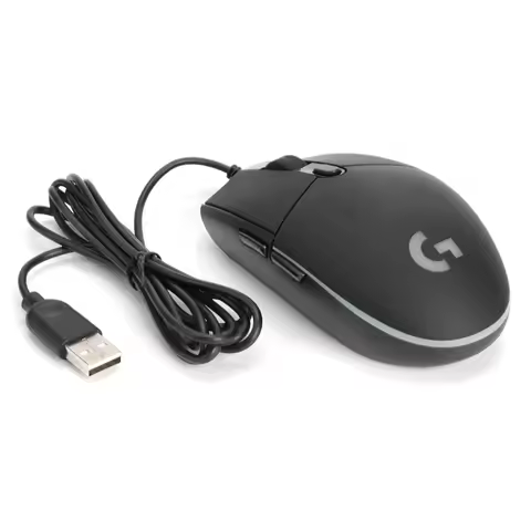 Logitech G102/G304 Wired Mouse 200-8000DPI Gamer Mice Computer RGB Rechargeable Mouse Ergonomic Wire