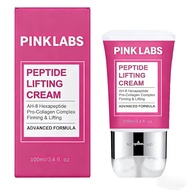 Krim Leher Pink Labs - AH-8 Hexapeptide-8, Krim Mengetatkan & Melembapkan Leher, 3.4 Fl OZ