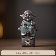 中式陶瓷福祿壽三星小擺件客廳玄關博古架財神爺壽星福星神像擺設
