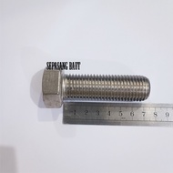 M22 x 70 Stainless Steel Hexagon Bolt 304 M22x70