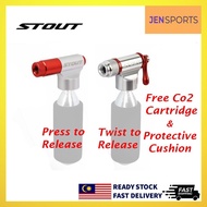 JENSPORTS [STOUT] Road/MTB Bike Pro Bicycle Tool CO2 Inflator Free CO2 Cartridge