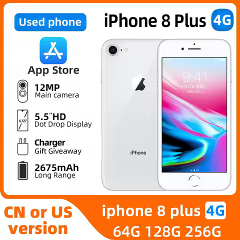 Apple iphone 8 plus 4g ios Smartphone 5.5 inch Screen 256GB ROM 2675 Battery All Colours in Good Con