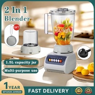 2 in 1 Blender Heavy Duty Countertop Mixer with Jug Multifunctional Juice Extractor Juicer Machine
