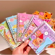 2pcs CAPYBARA STICKER BOOK 6 SHEETS CAPYBARA STICKER LABEL BOOK CAPYBARA CUTE UNIQUE STICKER BOOK