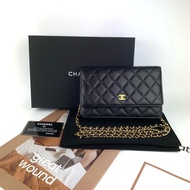 Chanel woc 羊皮黑金