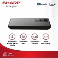 New Soundbar Sharp Cbox-Sbt300Bl | Speaker Aktif Bluetooth Sound Bar