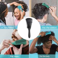GS7i Ybulantek Anti-Hair Loss Comb Detangling Hair Comb Brush Y75 Black Original-YA