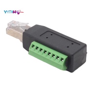 RJ45  Terminal Connector RJ45 Solderless 8-Pin Terminal Block Adapter