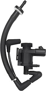 4x4 Vacuum Solenoid Valve and Auto-Locking Hub Vacuum Line Tube Check Valve Combo Kit Compatible wit